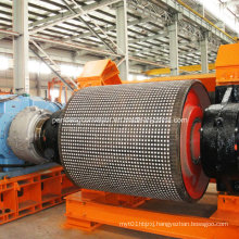 China Conveyor Belt Drive Pulley with Ceramic Rubber Casting